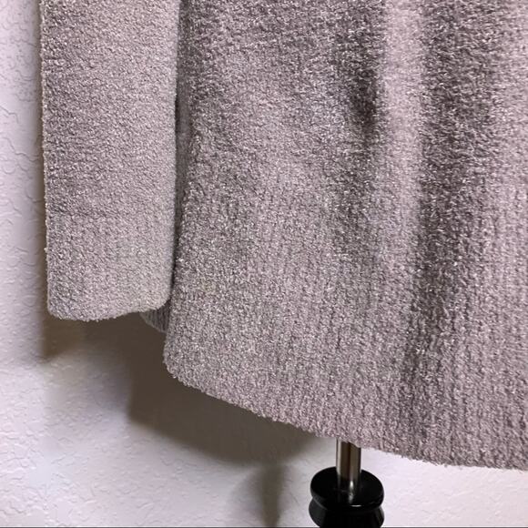 Barefoot Dream Cozy Chic Lite knit gray open front cardigan size Small - Picture 9 of 15